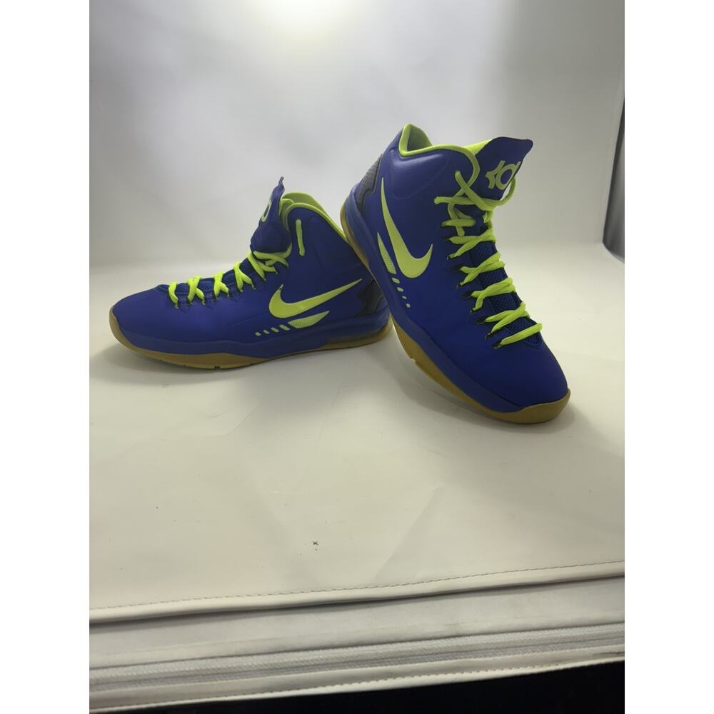Nike KD 5 Elite Superhero Hyper Blue Volt Basketball Size 6.5 Youth